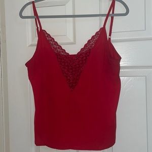 Red tank top